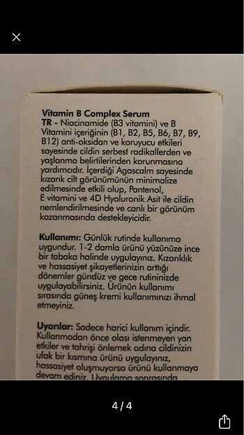  Beden Renk The purest solutions niacinamide B vitamin complex serum