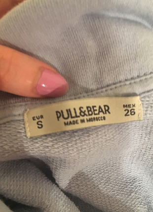 s Beden mavi Renk pull n bear bi kez giyildi