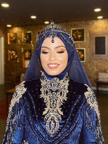 Diğer Lacivert Hürrem kına tacı