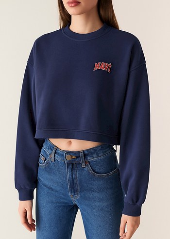 Mavi Kadın Örme Sweatshirt