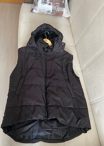 diğer Beden siyah Renk Siyah Kolsuz Yüksek Yakalı Midi Yelek