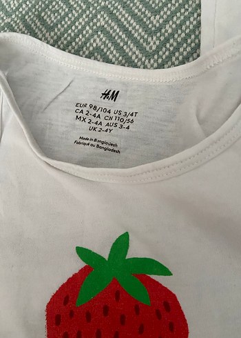 Beyaz Desenli Kız Çocuk Atlet Seti - Görsel 3