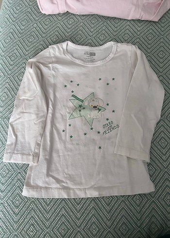 Kız Çocuk Uzun Kollu Baskılı Tişörtler - Görsel 3