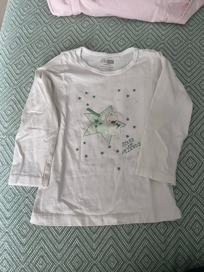 Kız Çocuk Uzun Kollu Baskılı Tişörtler - Görsel 3