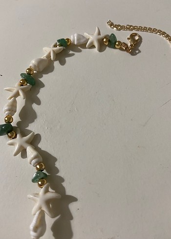 Beyaz Boncuklu Bohem Midi Kolye - Görsel 4