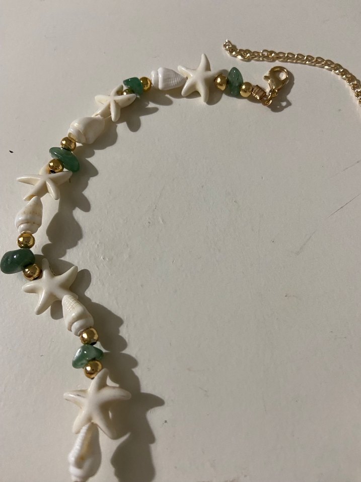 Beyaz Boncuklu Bohem Midi Kolye - Görsel 4