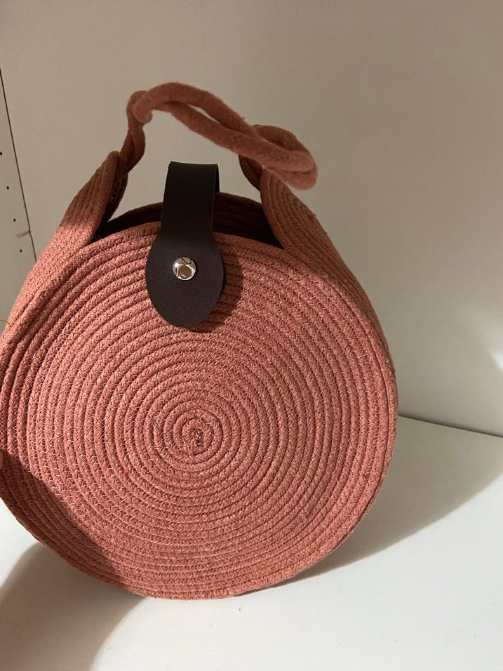 Kahverengi Örgü Kadın Çanta - Görsel 4