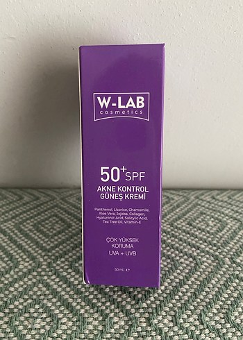 W-Lab Akne Kontrol Güneş Kremi SPF50+ 50 ml - Görsel 4