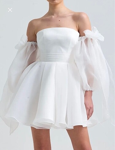 Straplez Mini Elbise