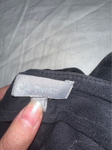m Beden siyah Renk Twist parlak tayt pantolon