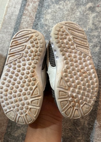 Orijinal Puma Gri Erkek Çocuk Spor Ayakkabı - Cırt Cırtlı - Görsel 5