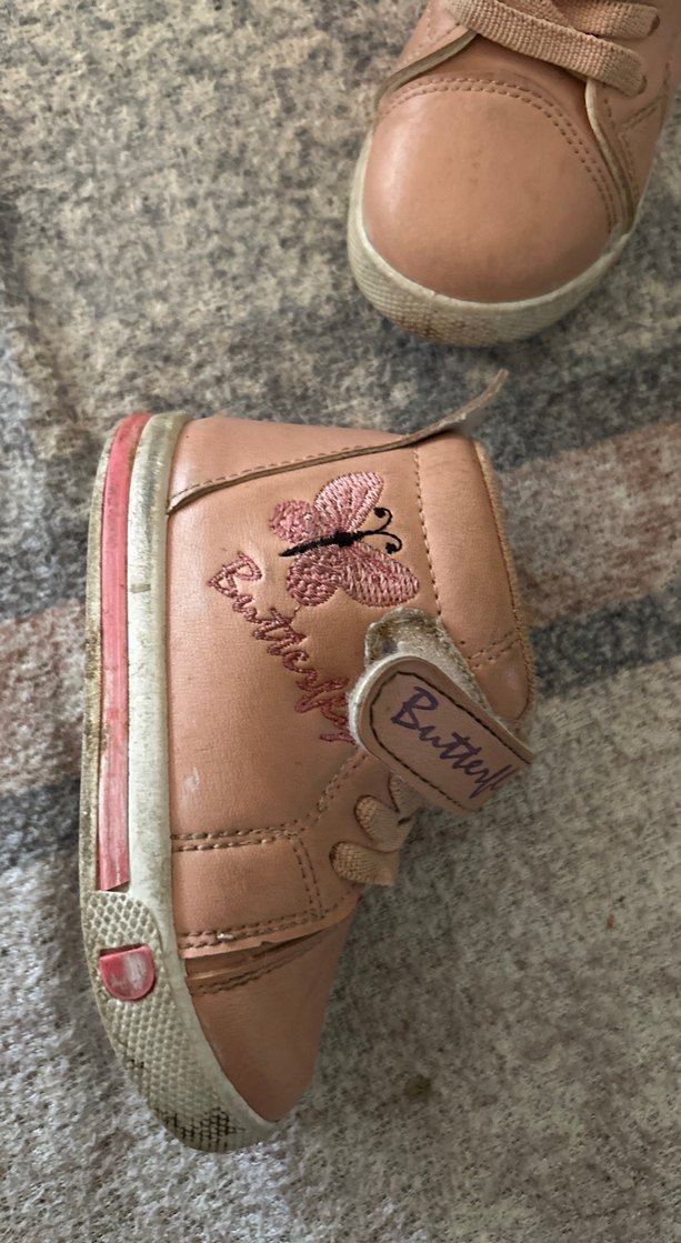 Kız Çocukları için pembe Cırt Cırtlı Sneakers - Görsel 2