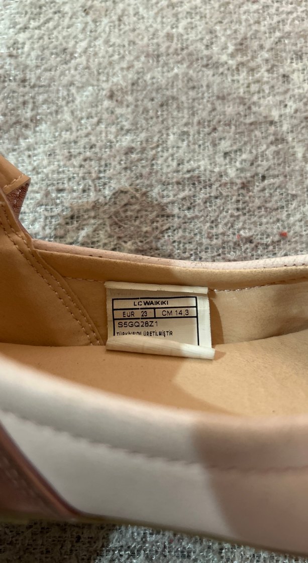 Pembe Fiyonk Detaylı Kız Çocuk Babet - Görsel 2