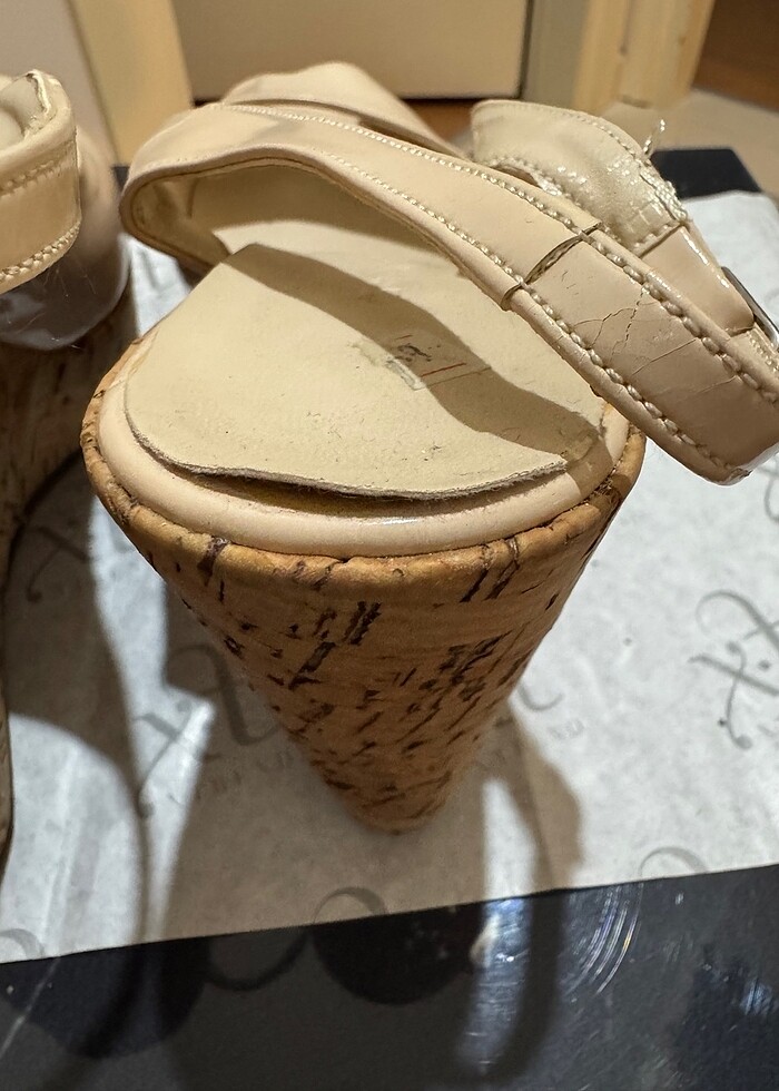 Krem rengi rugan ayakkabı - Görsel 5