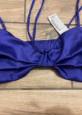 Kadın Lacivert Fiyonk Detaylı Bikini Üstü - Görsel 3