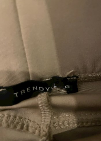 Bej  Kadın Tayt - Midi Boy - Görsel 4