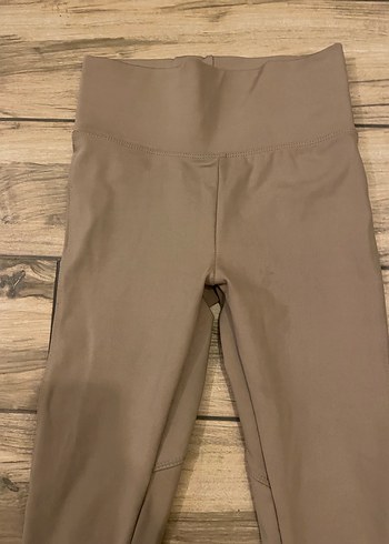 Bej  Kadın Tayt - Midi Boy - Görsel 3