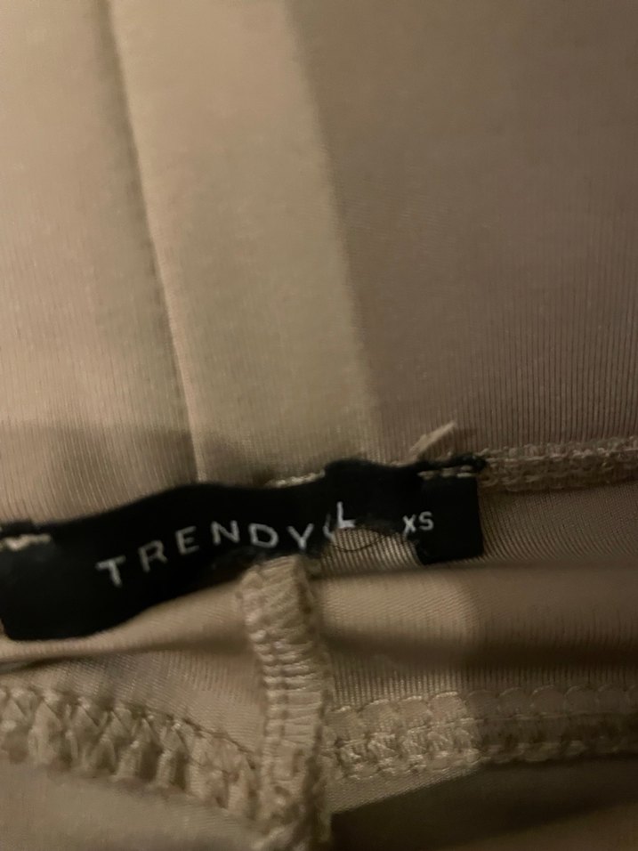 Bej  Kadın Tayt - Midi Boy - Görsel 4