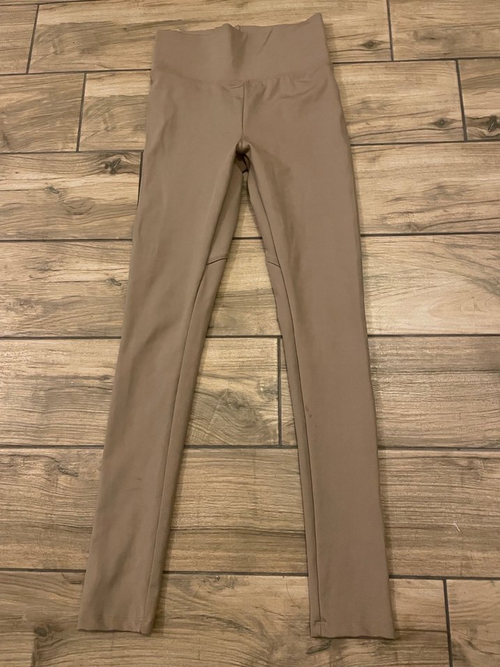 Bej  Kadın Tayt - Midi Boy - Görsel 2