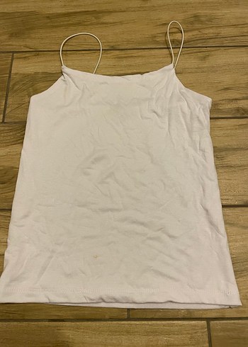 Beyaz İnce Askılı Kadın üst giyim - Görsel 4