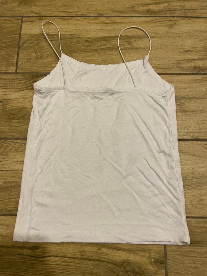 Beyaz İnce Askılı Kadın üst giyim - Görsel 3