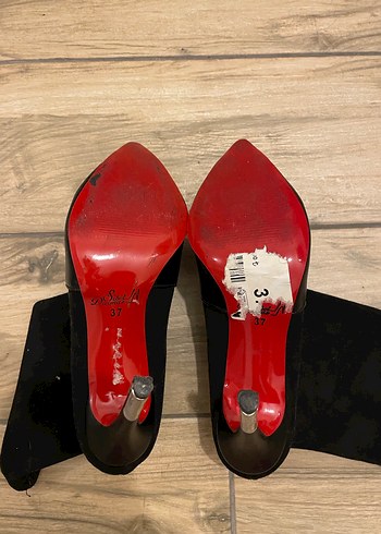 Siyah Süet İnce Topuklu Kadın Bot - Görsel 6