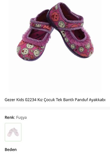 Kız çocuk panduf ev ayakkabısı - Görsel 3