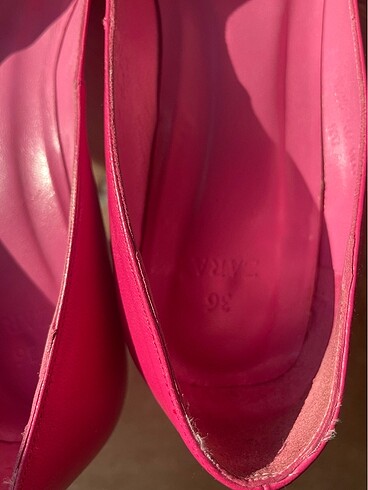 36 Beden pembe Renk Zara Topuklu Ayakkabı