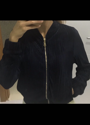 xs Beden mavi Renk İnce bomber ceket