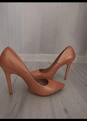 40 Beden turuncu Renk Stiletto Ayakkabı 7 cm