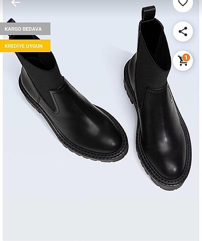 37 Beden siyah Renk Stradivarius bot