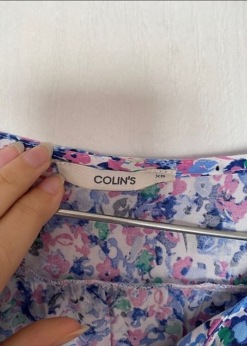 Colin's Pamuklu Bohem V Yaka Uzun Elbise