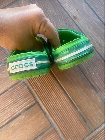 28 Beden yeşil Renk Crocs çocuk terlik
