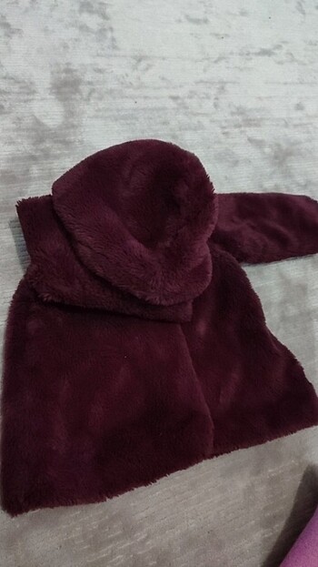 6-9 Ay Beden Kız bebek peluş mont