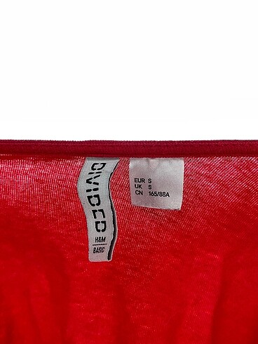 s Beden kırmızı Renk H&M Mini Üst %70 İndirimli.