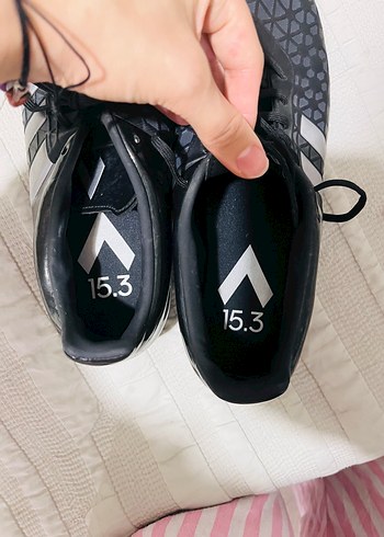 44 Beden siyah Renk Siyah Erkek Futbol Ayakkabısı Velcro Detaylı