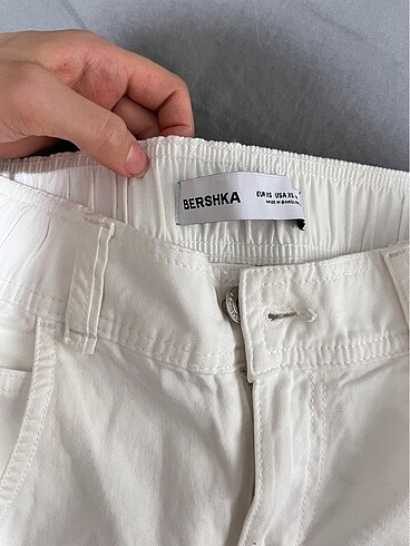 xs Beden beyaz Renk Kargo pantolon