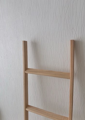 Ikea Bej Ahşap Dolap Düzenleyici Merdiven