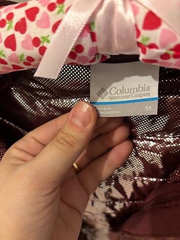 m Beden Columbia bordo kadın mont