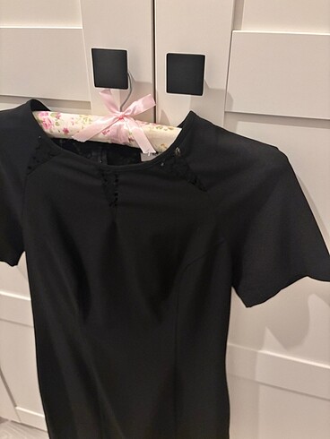 Koton siyah elbise - Görsel 4