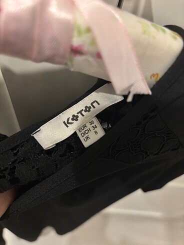 Koton siyah elbise - Görsel 5