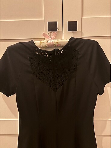 Koton siyah elbise - Görsel 6