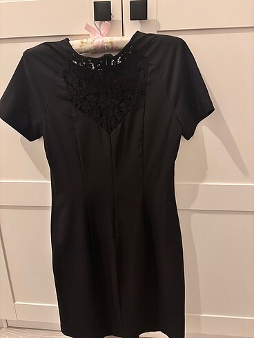 Koton siyah elbise - Görsel 8