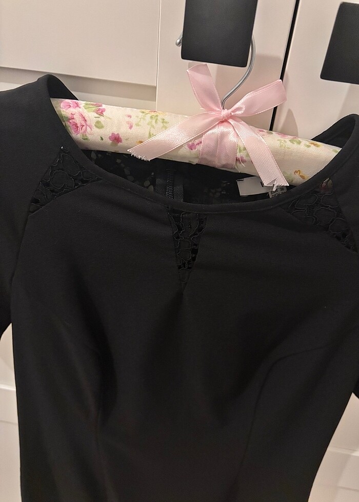 Koton siyah elbise - Görsel 3