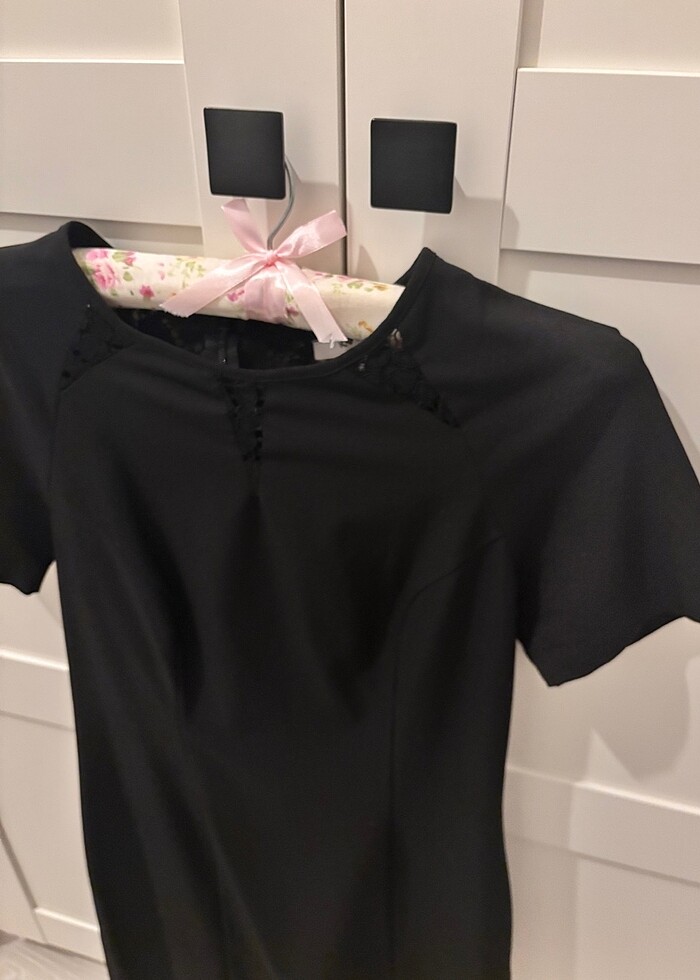 Koton siyah elbise - Görsel 4