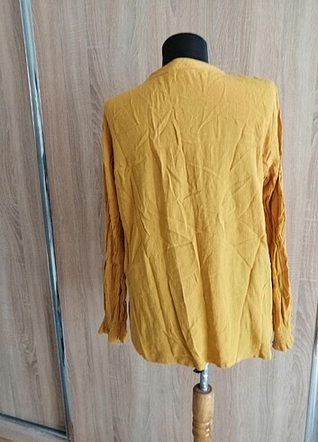 LC Waikiki lcw hardal rengi şık bluz