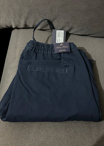 Brooks Brothers Lacivert Erkek Kanvas Jogger Pantolon - Görsel 6