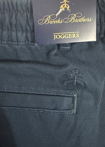 Brooks Brothers Lacivert Erkek Kanvas Jogger Pantolon - Görsel 9