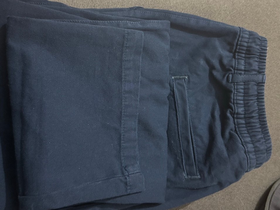 Brooks Brothers Lacivert Erkek Kanvas Jogger Pantolon - Görsel 4