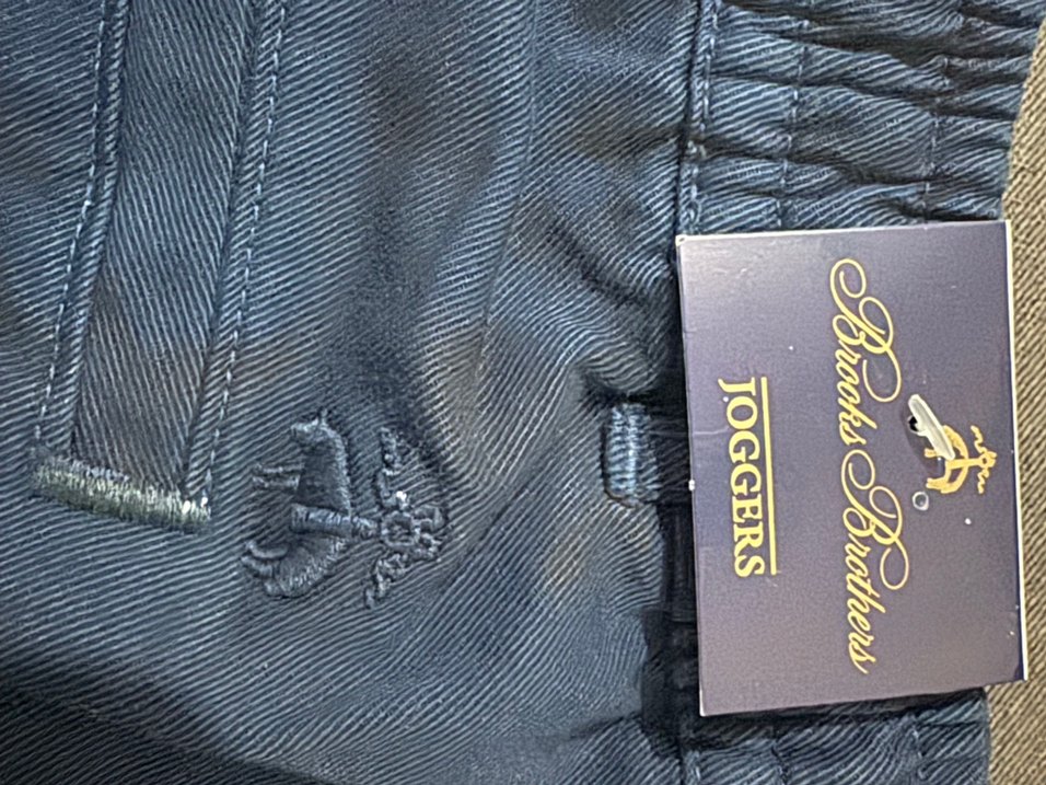 Brooks Brothers Lacivert Erkek Kanvas Jogger Pantolon - Görsel 3
